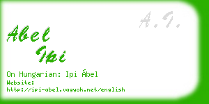 abel ipi business card